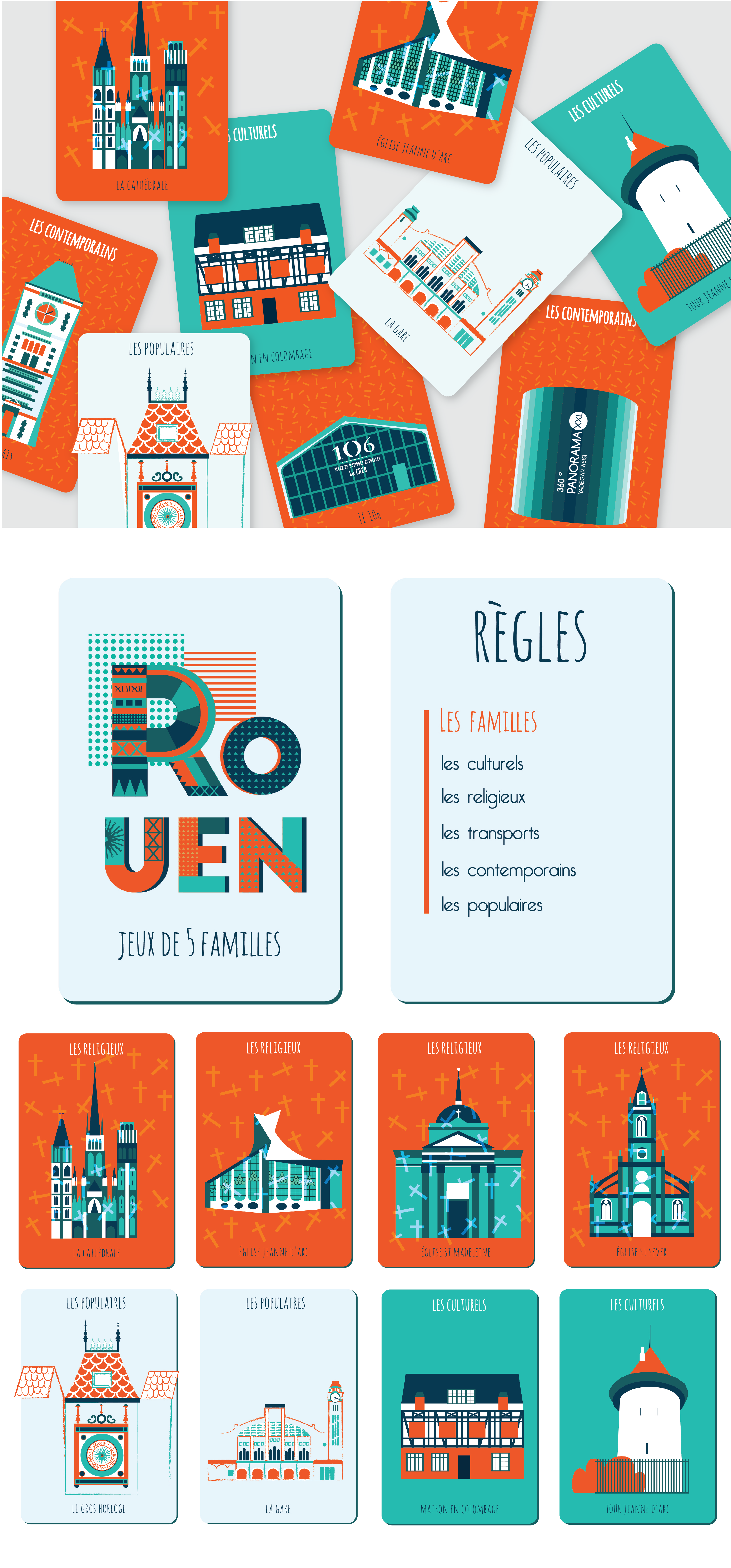  Jeu de cartes Rouen