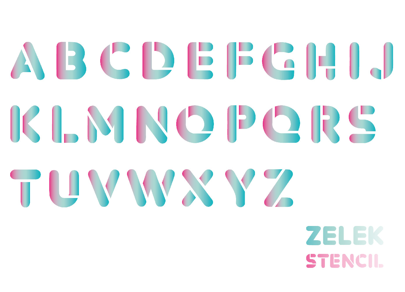 image typographie stencil